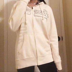 Off-white Aeropostale zip-up jacket!!
